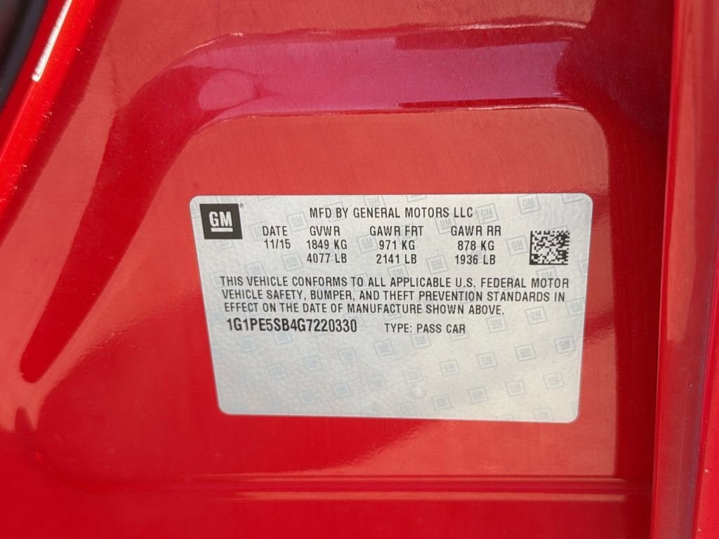 2016 Chevrolet Cruze Limited LT