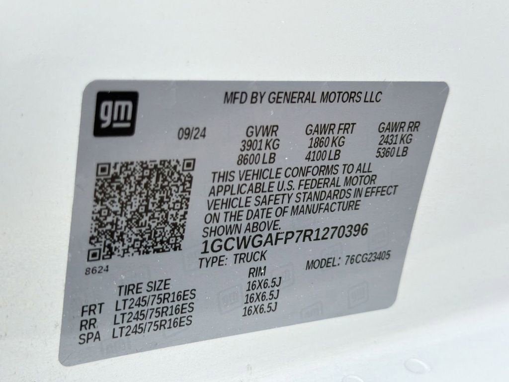 2024 Chevrolet Express Cargo 2500 WT