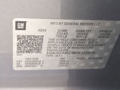 2019 GMC Yukon SLE