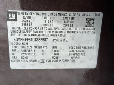 2016 Cadillac SRX Luxury Collection