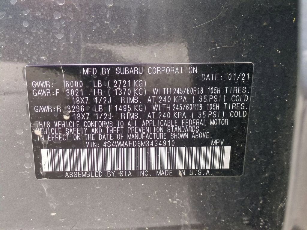 2021 Subaru Ascent Premium